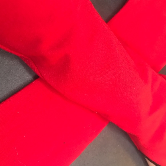 Long Arm Warmers Red Cotton Gloves Driving Sleeves Elbow Length Covers Armwarmer - Picture 3 of 6